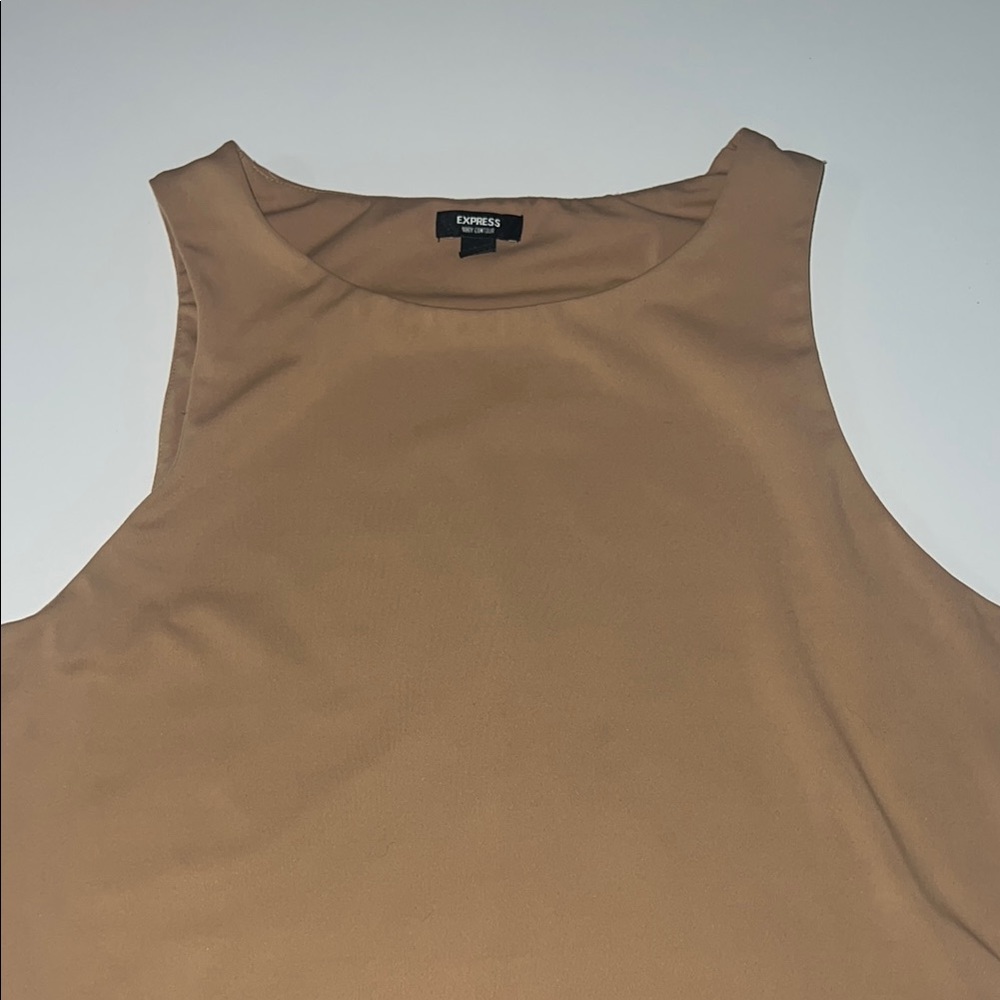 Express Women's Tan Sleeveless Top